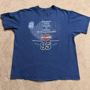 VTG Harley Davidson T Shirt Milwaukee Wisconsin 95th Anniversary 1998 Size L